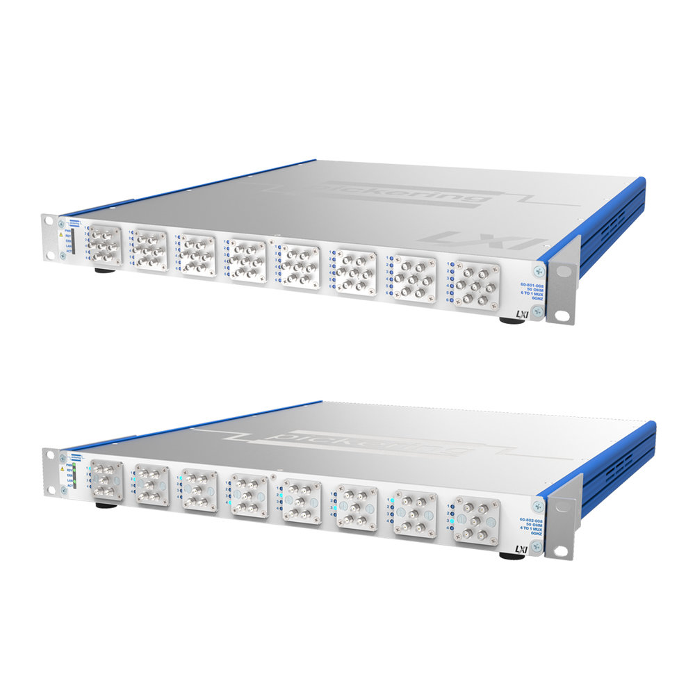 New 4 & 6-channel LXI microwave MUX solutions from Pickering Interfaces feature excellent RF & repeatability characteristics